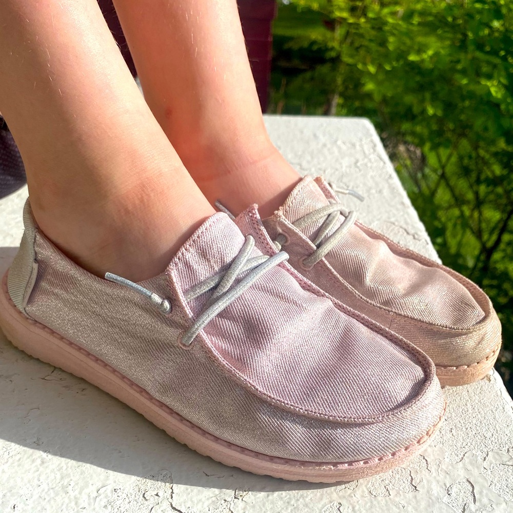 Hey Dude Wendy Youth Sparkle Pink